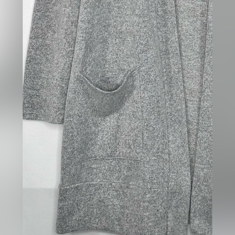 Betsy’s Boutique Shop Gray Open Cardigan Gold Sequin Elbow Patches Casual Sz XXL - Picture 4 of 8